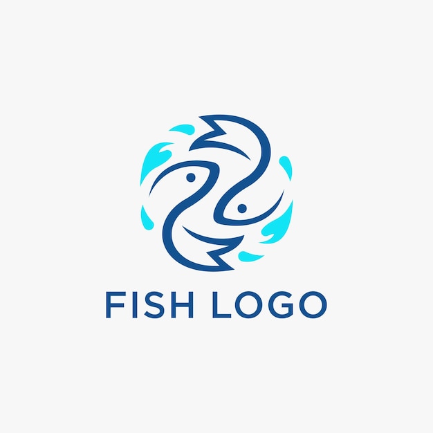 Logotipo de los peces de línea