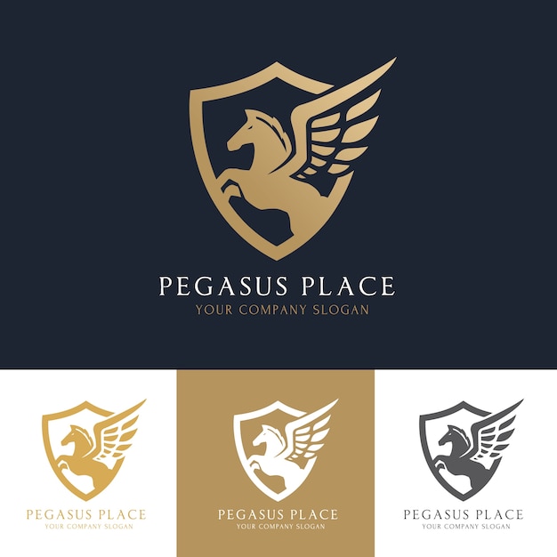 Logotipo De Pegaso. Logotipo del caballo