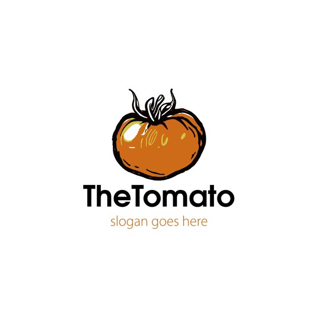 El logotipo de pepper vector y el logotipo de tomato vector