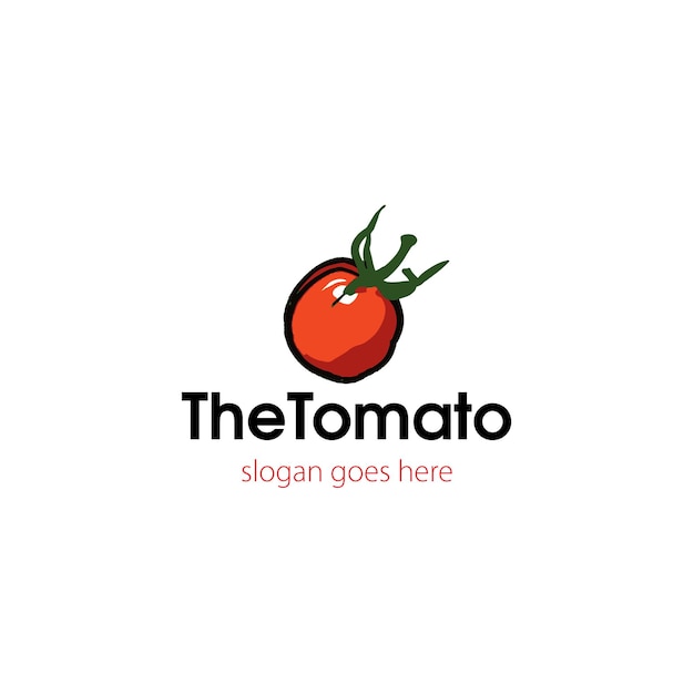 El logotipo de pepper vector y el logotipo de tomato vector