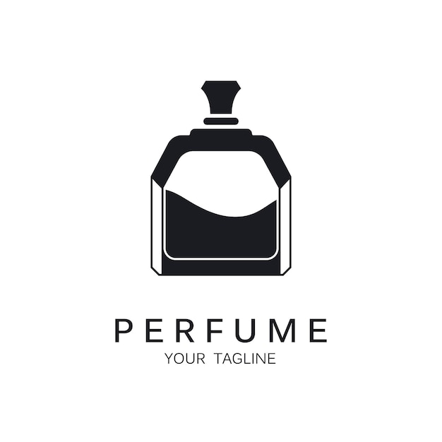logotipo de perfume icono vectorial ilustración diseño logotipo para tienda de perfumes de estilo de vida y empresa de marca