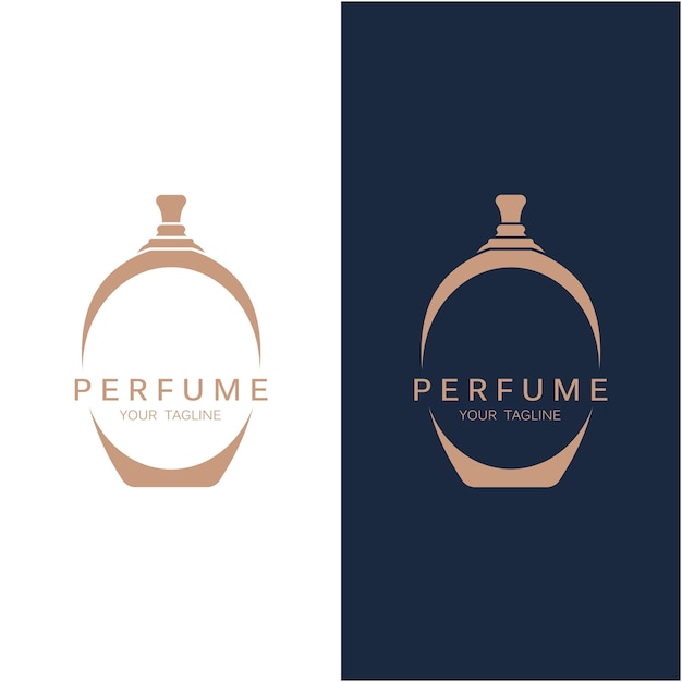 logotipo de perfume icono vectorial ilustración diseño logotipo para tienda de perfumes de estilo de vida y empresa de marca