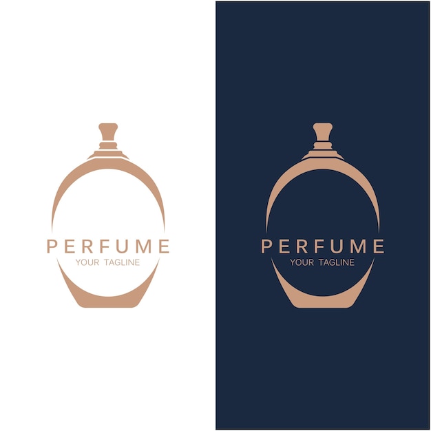 logotipo de perfume icono vectorial ilustración diseño logotipo para tienda de perfumes de estilo de vida y empresa de marca