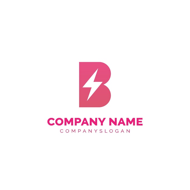 Logotipo de perno de letra B