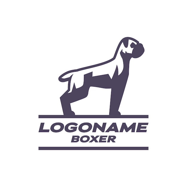 Logotipo del perro boxeador