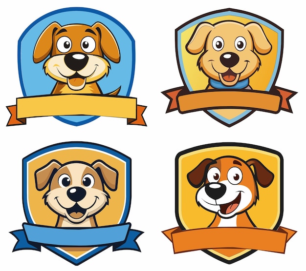 un logotipo de perro de dibujos animados