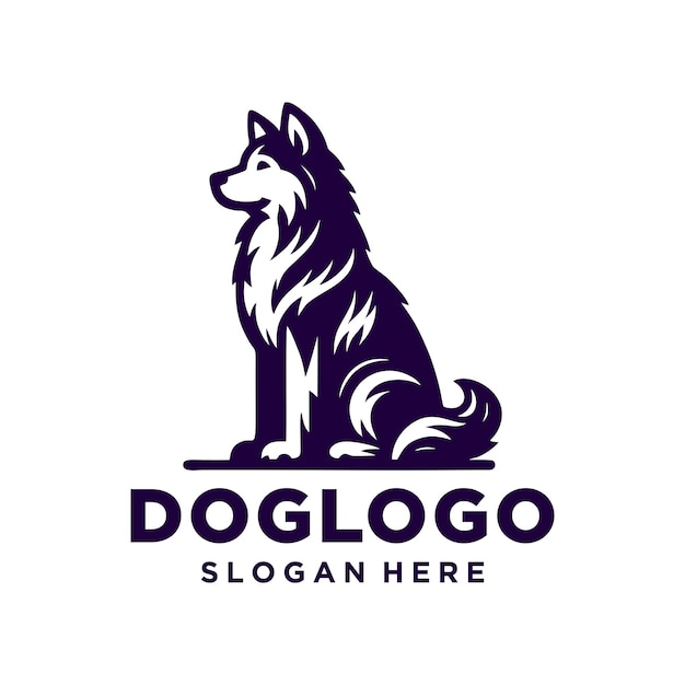 Logotipo de perro Diseño de logotipo de perro Inspiración plantilla de logotipo del perro