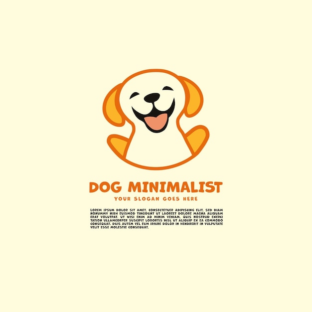 Logotipo De Perro Lindo Minimalista