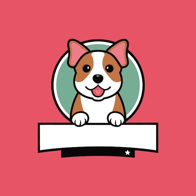 El logotipo del perro lindo