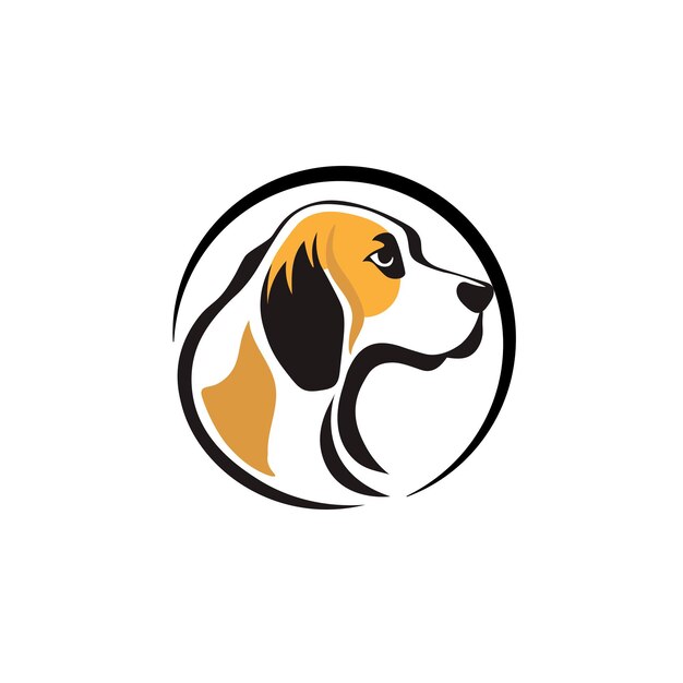 logotipo de perro minimalista