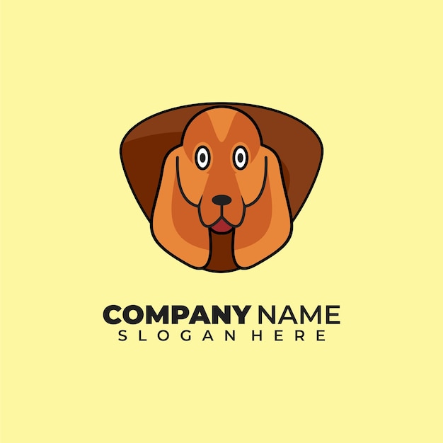 Un logotipo de perro que dice el nombre de la empresa.