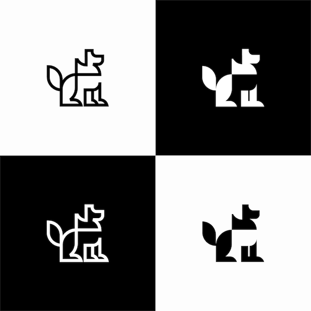 Logotipo de perro sencillo