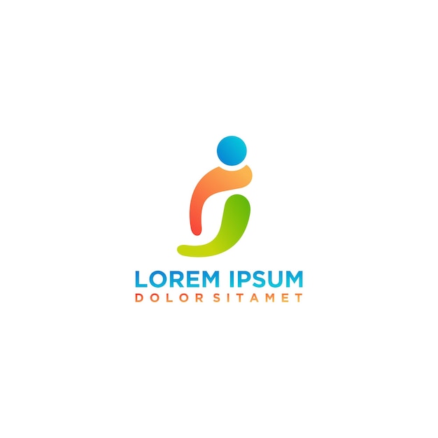Logotipo de personaje humano