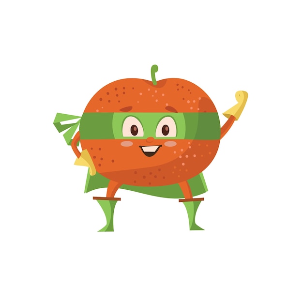 Logotipo de personajes lindos de frutas
