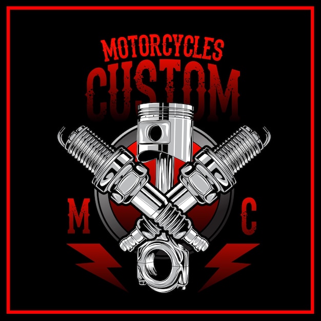 Logotipo personalizado de motocicletas