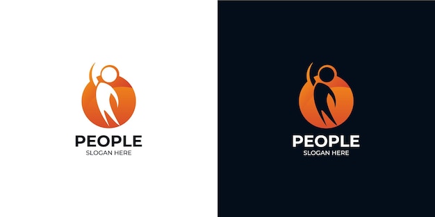 Logotipo de personas para empresa comercial.