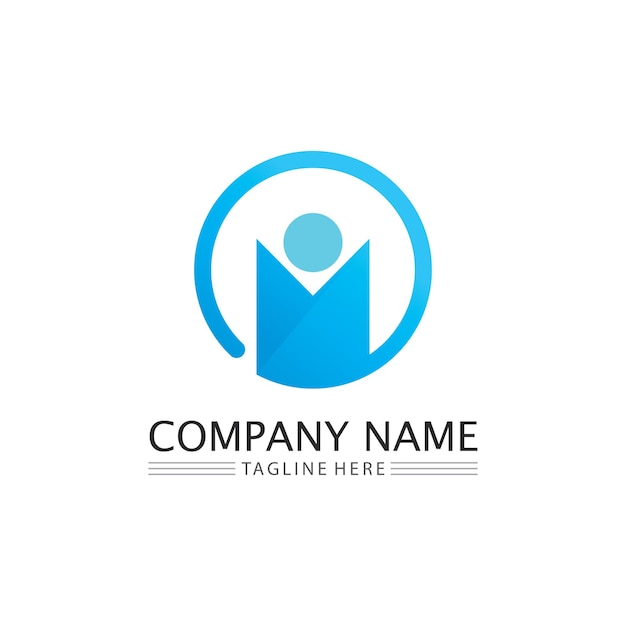Logotipo de personas Equipo Succes personas trabajan Grupo y grupo comunitario Logotipo de empresa y empresa vector y diseño Cuidado Familia icono Succes logo