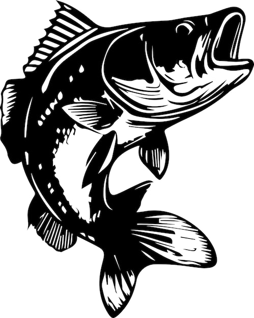 Logotipo de pesca de salto de pez bajo agitado