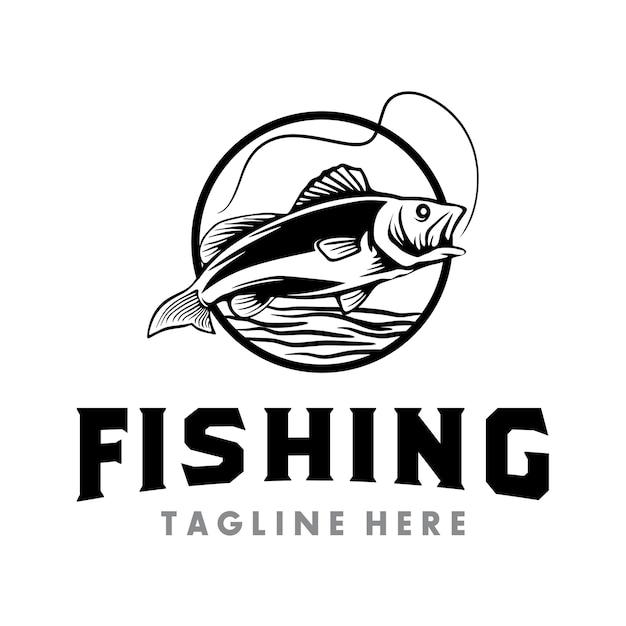 Logotipo de pesca