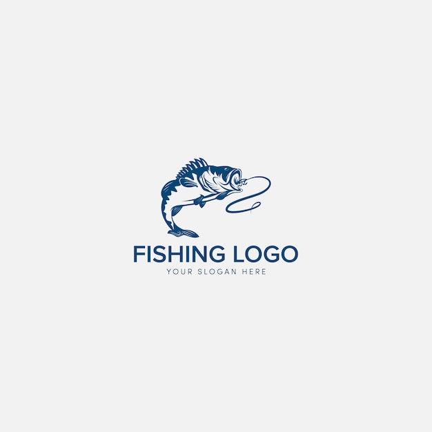 Logotipo de bajo de pesca