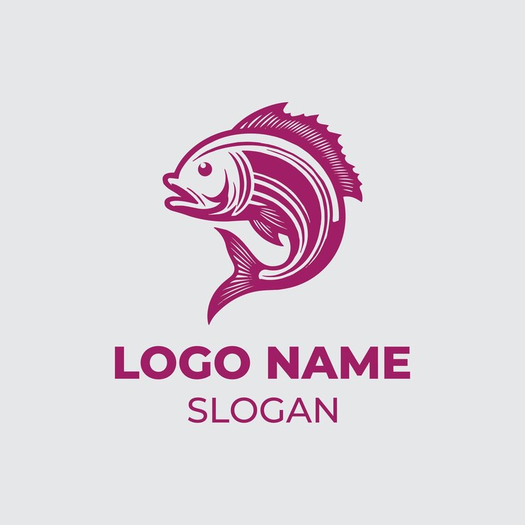 Logotipo de pescado personalizable de alta calidad, ideal para la marca, el negocio y el vector de marketing para la impresión