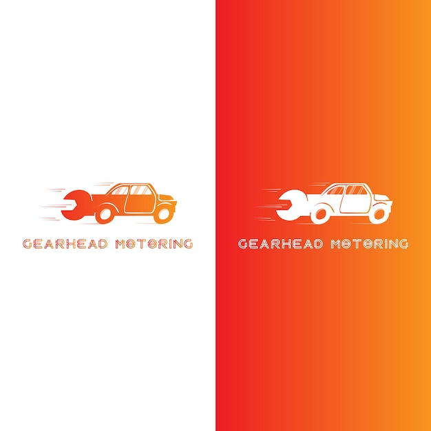 El logotipo de las piezas de automóviles Gearhead