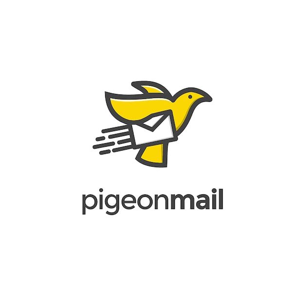 Logotipo de Pigeon With Mail