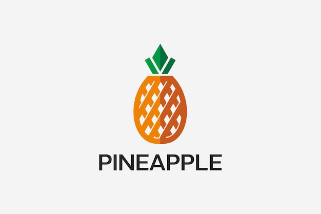 Logotipo de piña de frutas