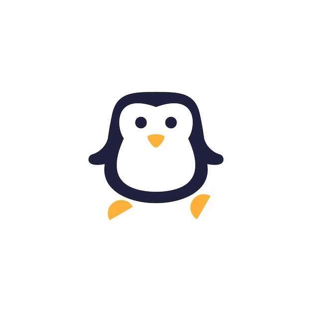 Logotipo de pingüino caminando