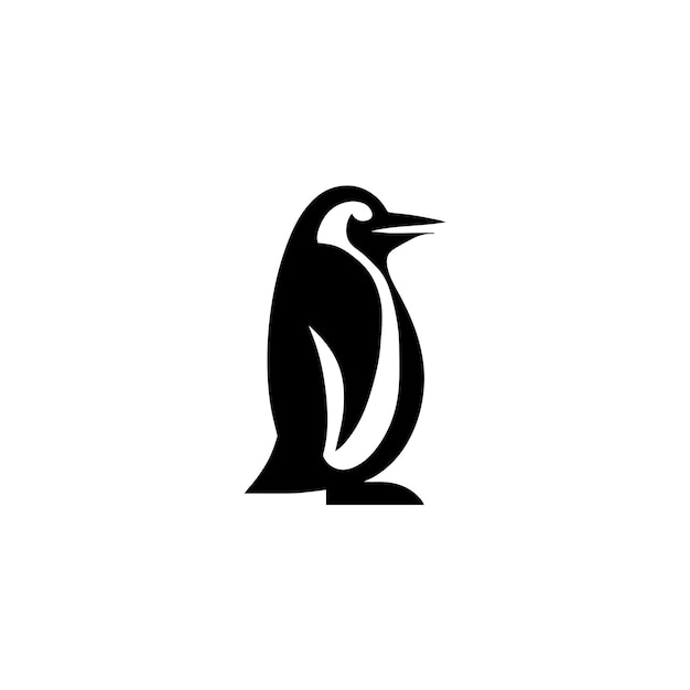 Un logotipo de pingüino con el título 'pingüino'