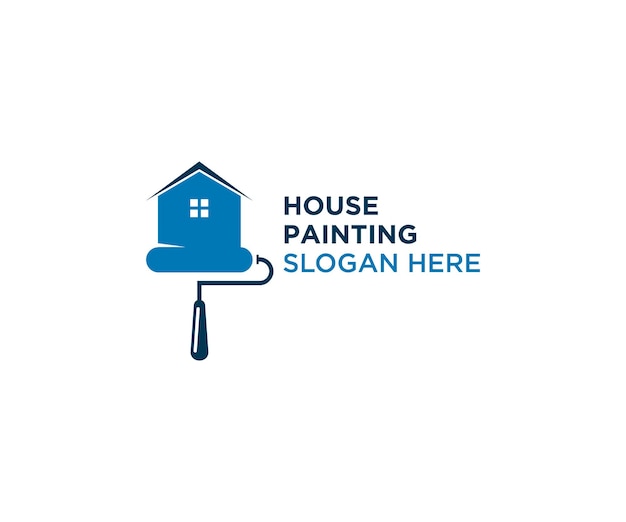 Logotipo de pintar casa