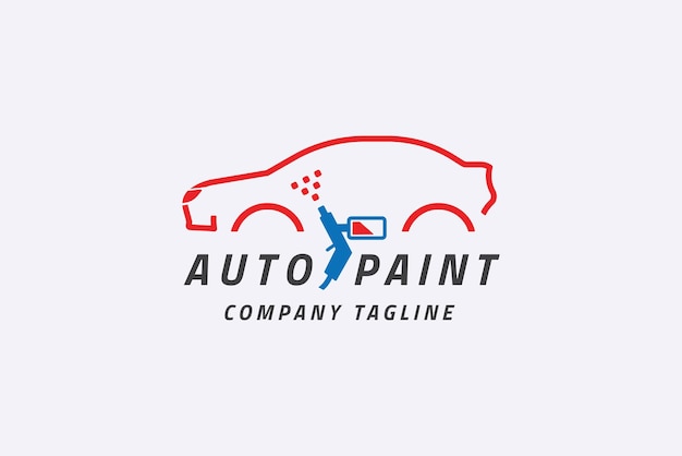 Vector logotipo de pintura automática