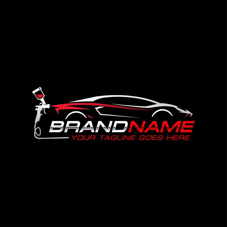 logotipo de pintura automática