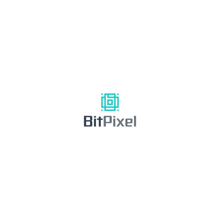 Vector logotipo de píxel moderno tecnológico creativo de letra b
