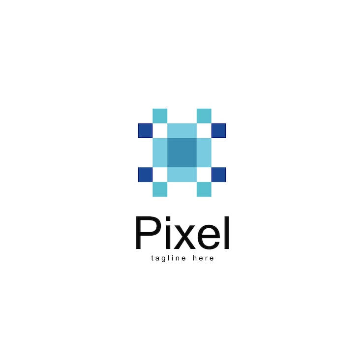 Vector logotipo de pixel technology