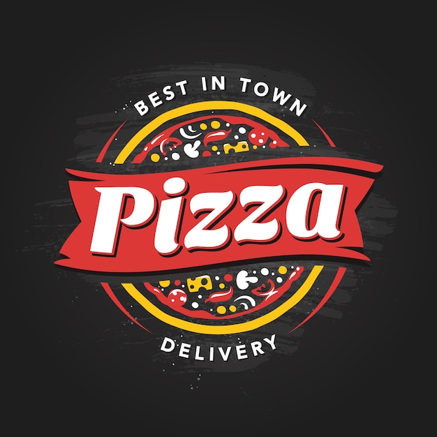 un logotipo para la pizza en la ciudad de Boston