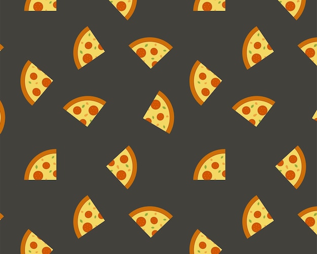 Logotipo de pizza, ilustración de vector de icono