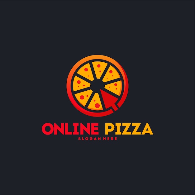 Logotipo de pizza en línea