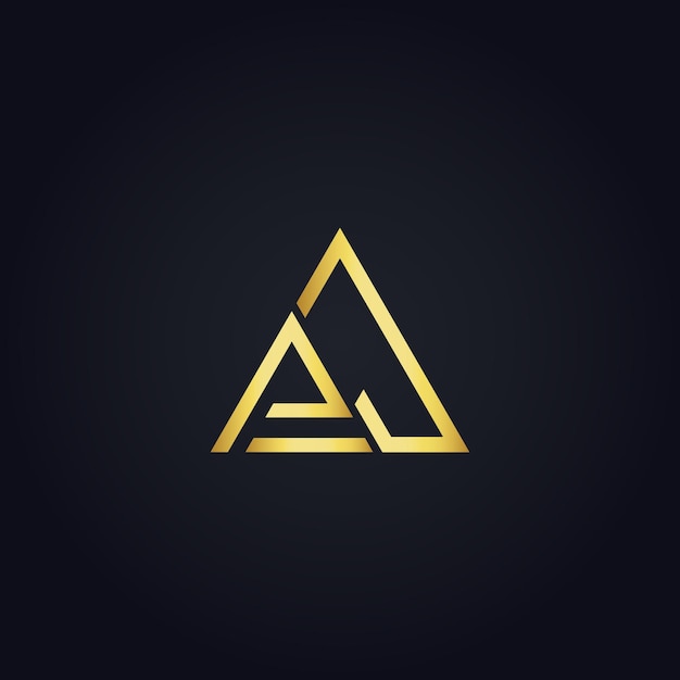 Logotipo PJ diseño PJ letra blanca PJ PJ letra diseño de logotipo P J letra diseño de Logotipo en GOLD GO