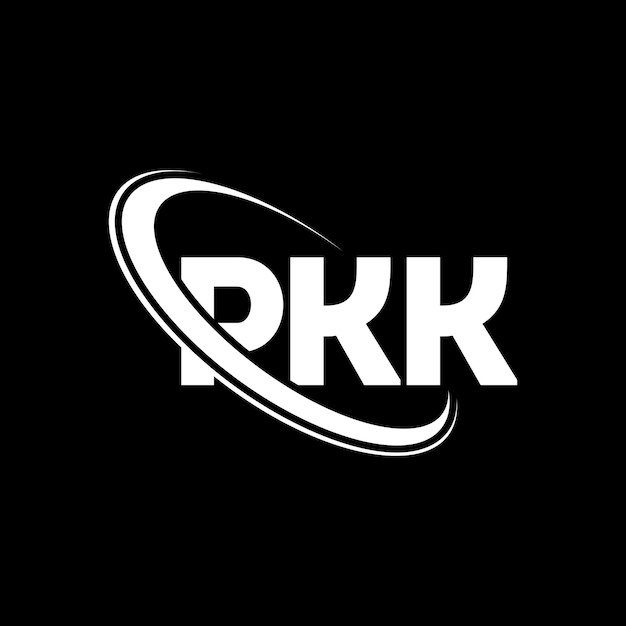 Logotipo PKK PKK letra PKK letra diseño de logotipo Iniciales PKK logotipo vinculado con círculo y mayúscula monograma logotipo PKK tipografía para negocios de tecnología y marca inmobiliaria