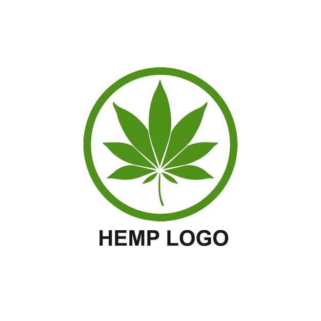 un logotipo de planta verde con una hoja verde en él