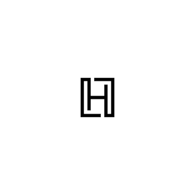 Logotipo plantilla letra h simple