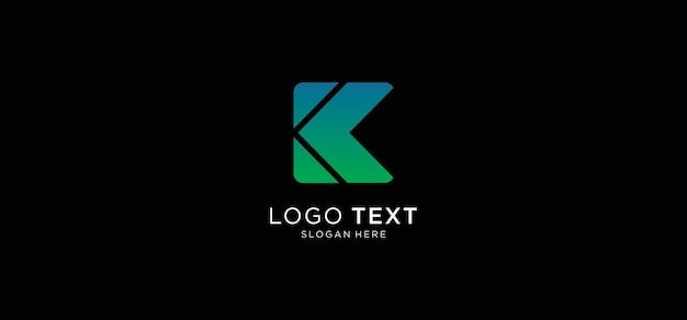 LOGOTIPO PLANTILLA LETRA K SIMPLE