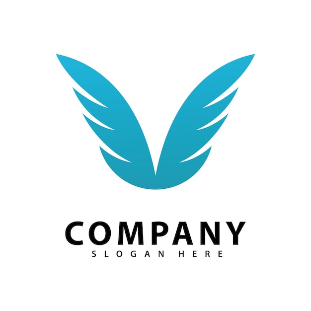 Logotipo de la plantilla de la letra V simple