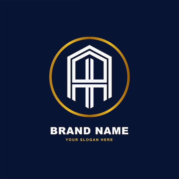 Logotipo de plantilla de monograma de letras AI o IA inicial para ropa, ropa, marca