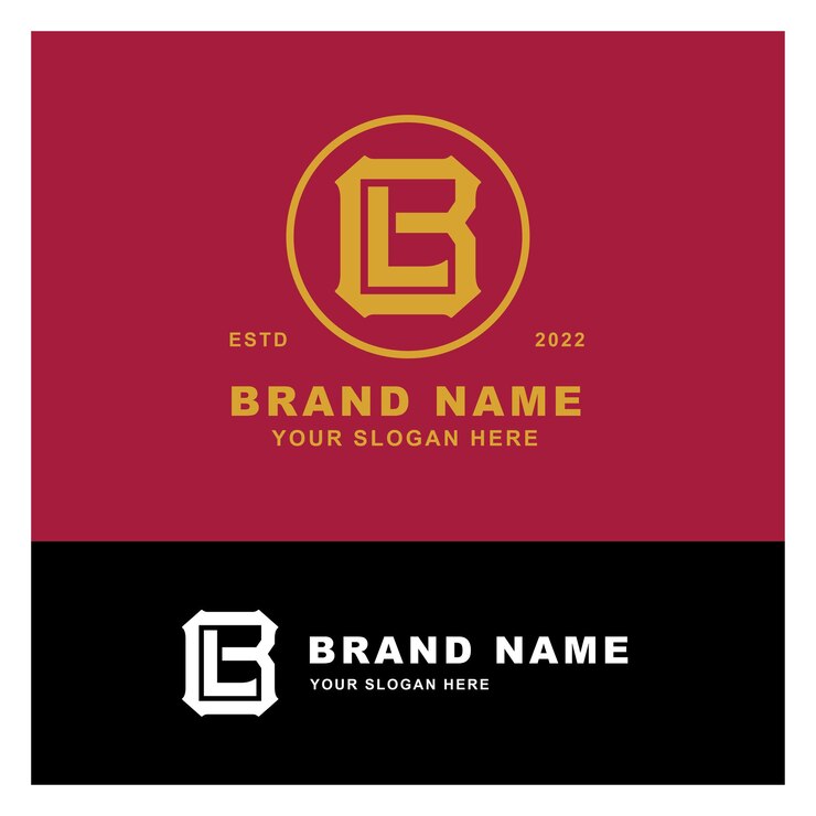 Vector logotipo de plantilla de monograma de letras bl o lb inicial para ropa, ropa, marca