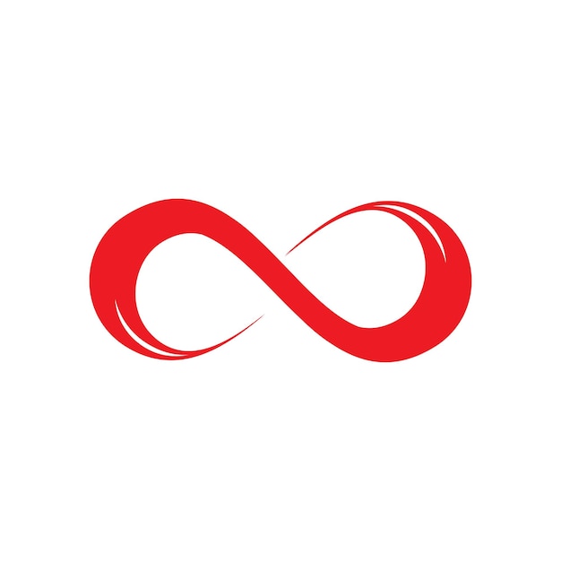 el logotipo y la plantilla del símbolo infinito iconos ilustración vectorial