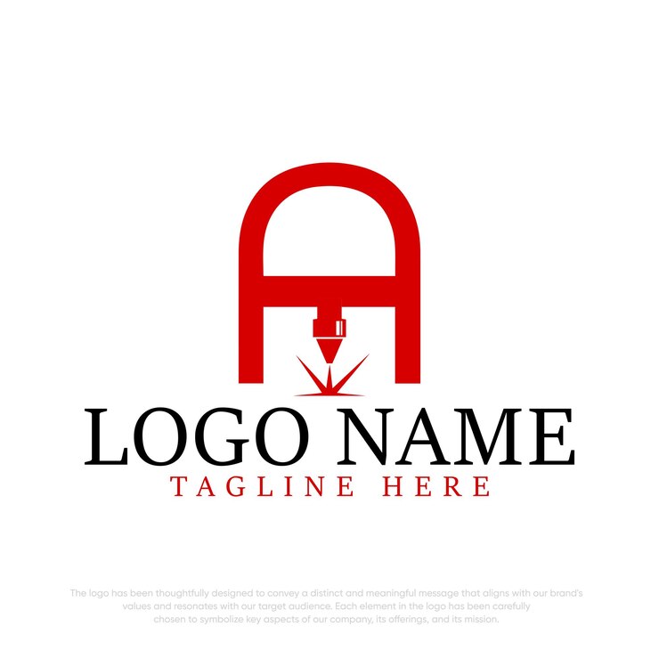 Vector logotipo de plantilla de vector de logotipo láser