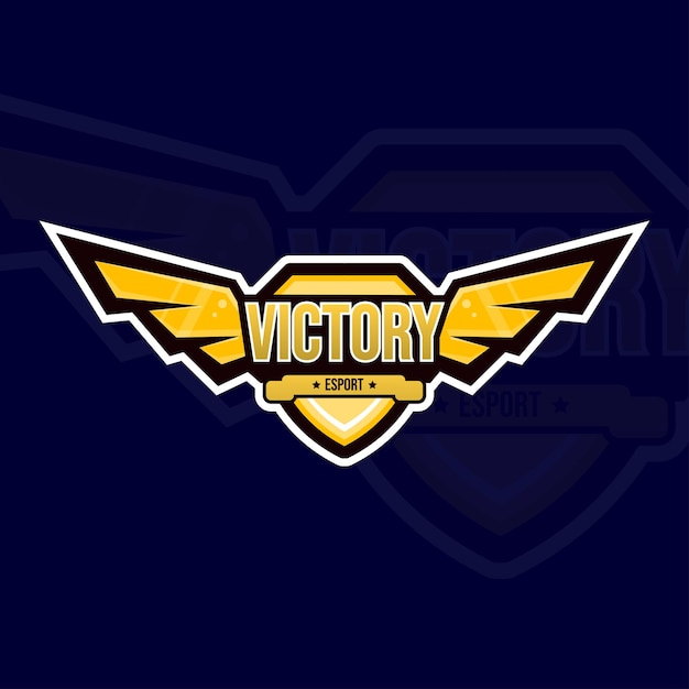 Logotipo de plantilla vectorial profesional de deportes de águila para ilustraciones deportivas de juegos de equipo
