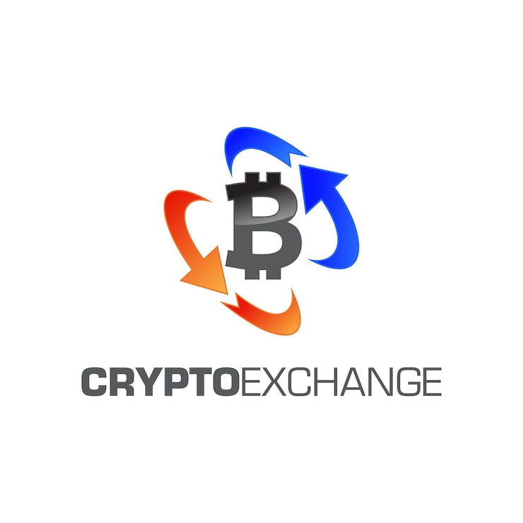 Vector logotipo de la plataforma de comercio de criptomonedas coin fusion
